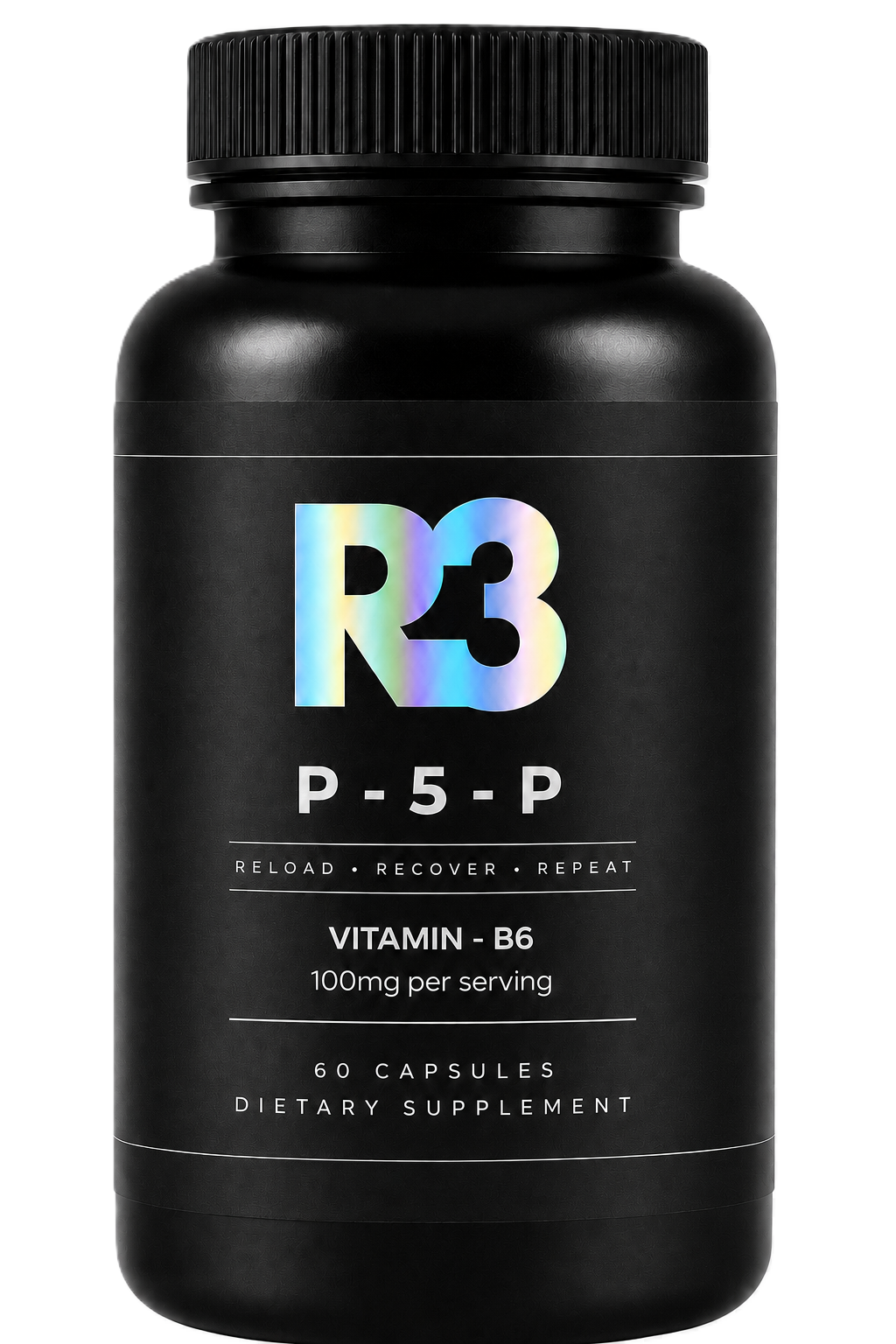 R3VITALIZE P-5-P Pyridoxal-5-Phosphate Vitamin B6 100mg 60 capsules
