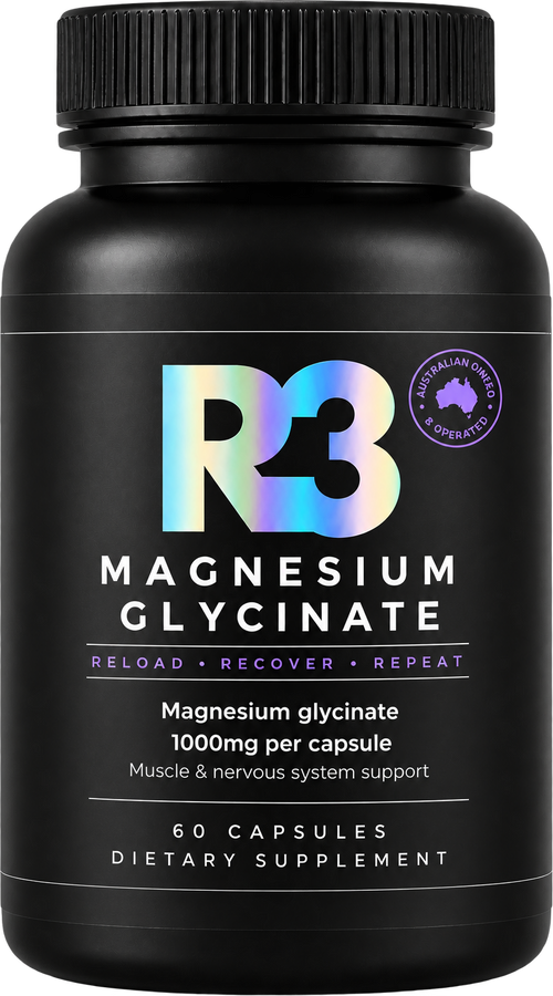 R3 Magnesium Glycinate bottle, 60 capsules