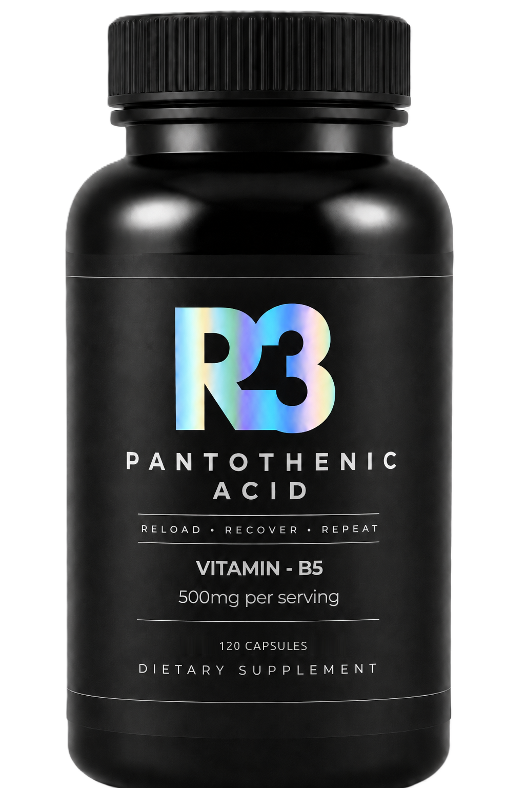 R3 Pantothenic Acid Vitamin B5 500mg 120 capsules