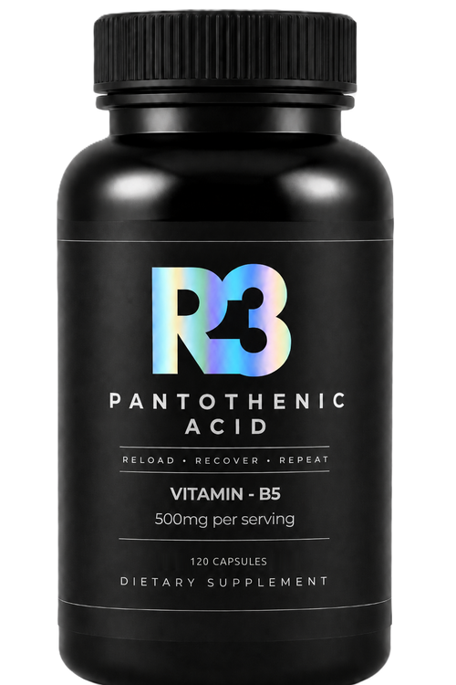 R3 Pantothenic Acid Vitamin B5 500mg 120 capsules