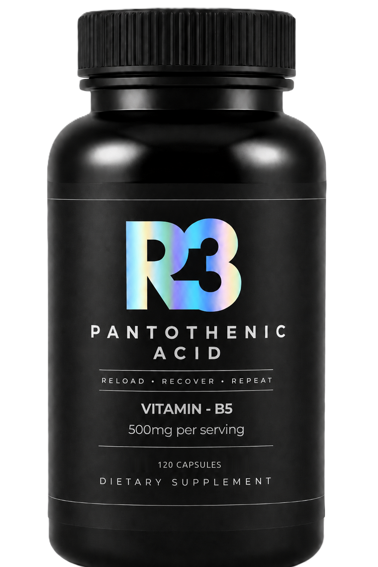 R3 Pantothenic Acid Vitamin B5 500mg 120 capsules