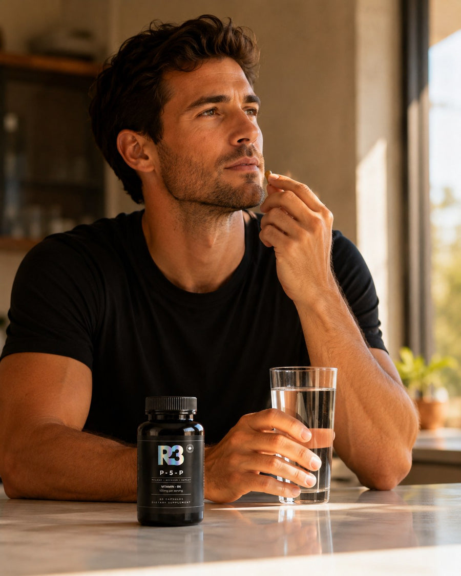 R3 P-5-P in a warm morning supplement routine